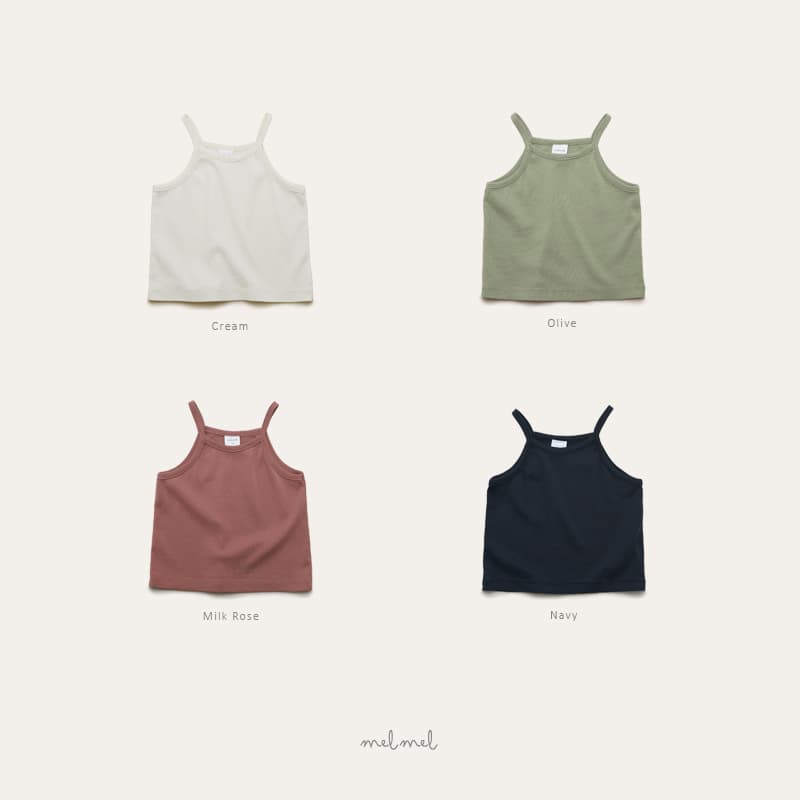 Summer 26) Melmel Rib Tank - 이미지 1