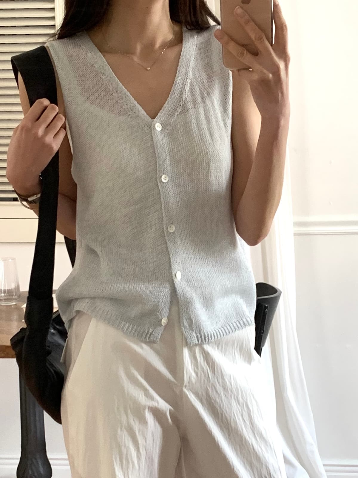 Hubble knit vest - 이미지 7