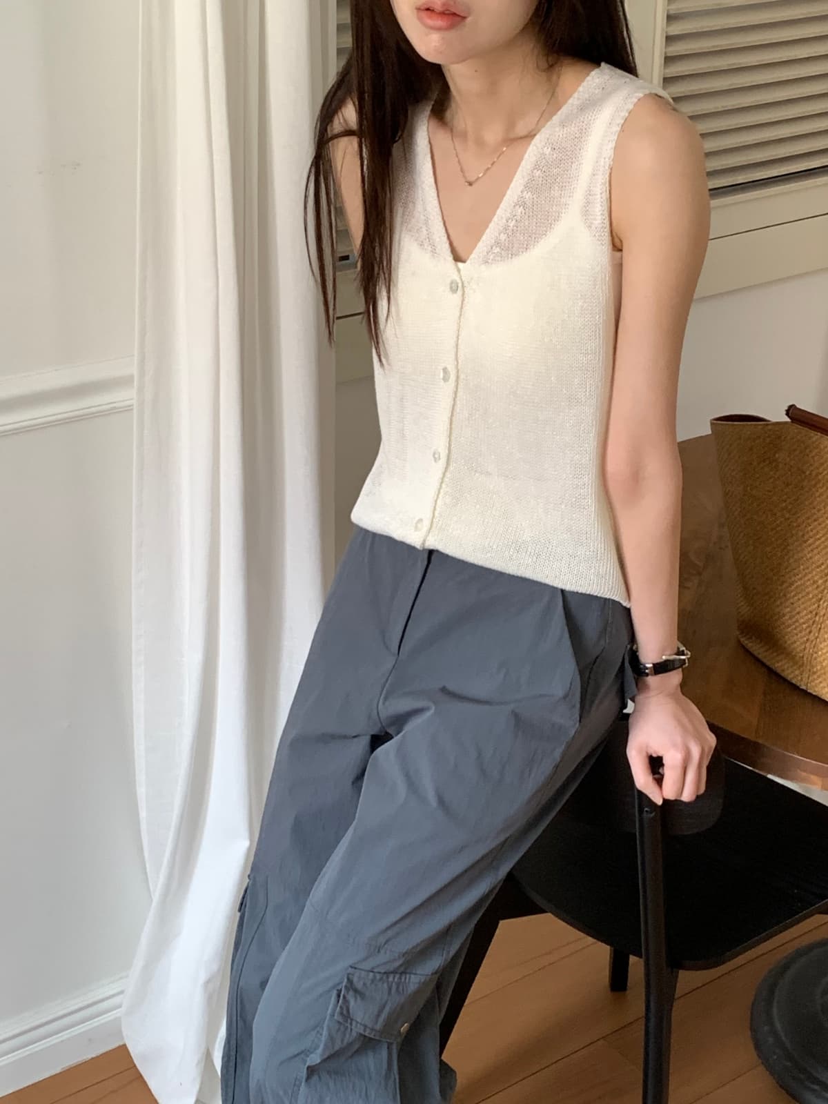 Hubble knit vest - 이미지 3