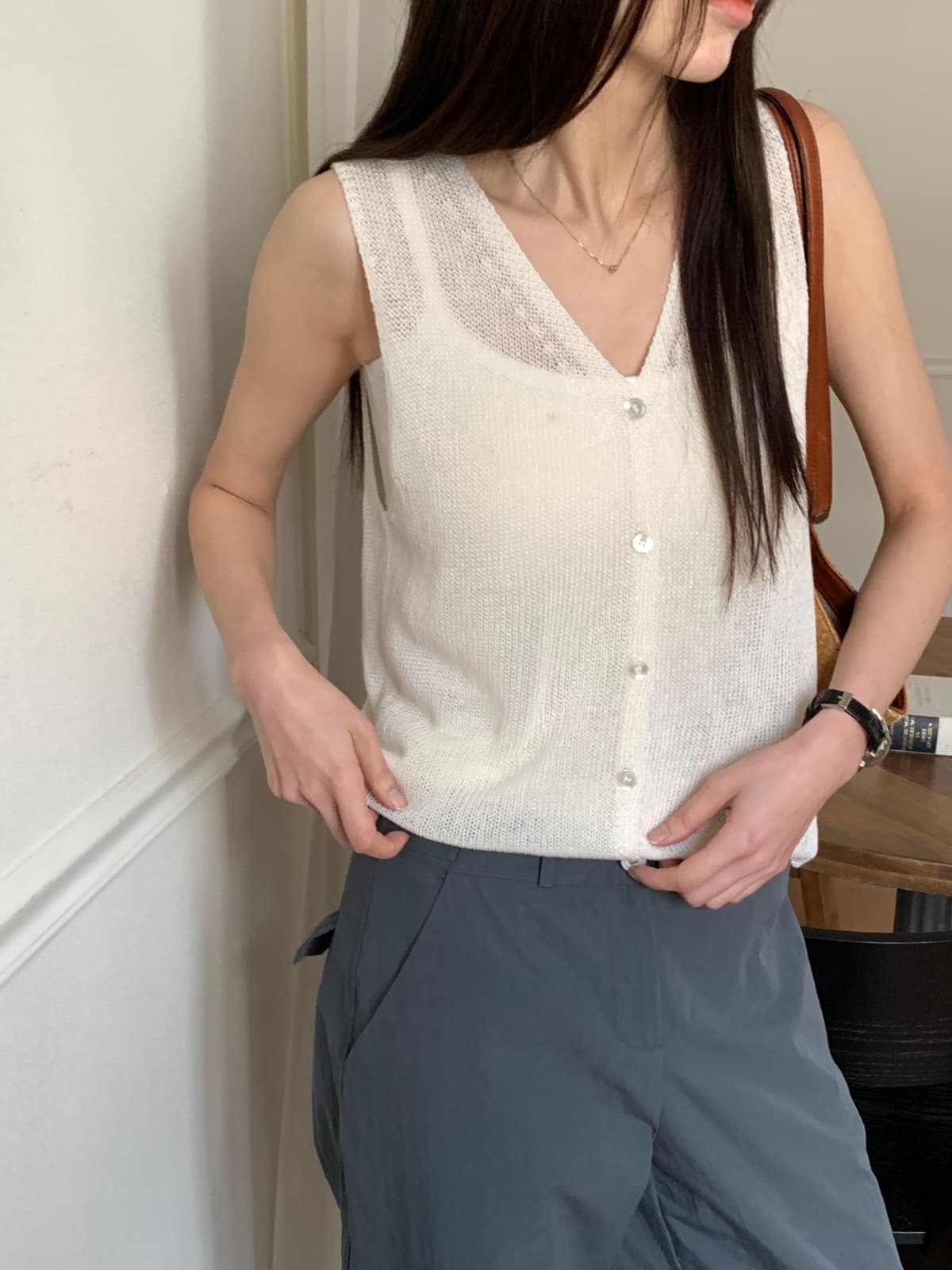 Hubble knit vest - 이미지 2