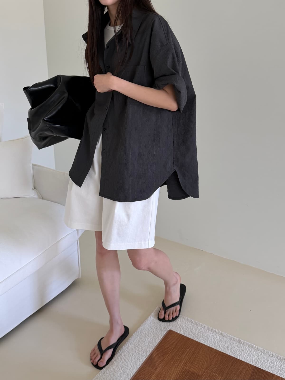 Long Air Sheer Shirt - 이미지 13