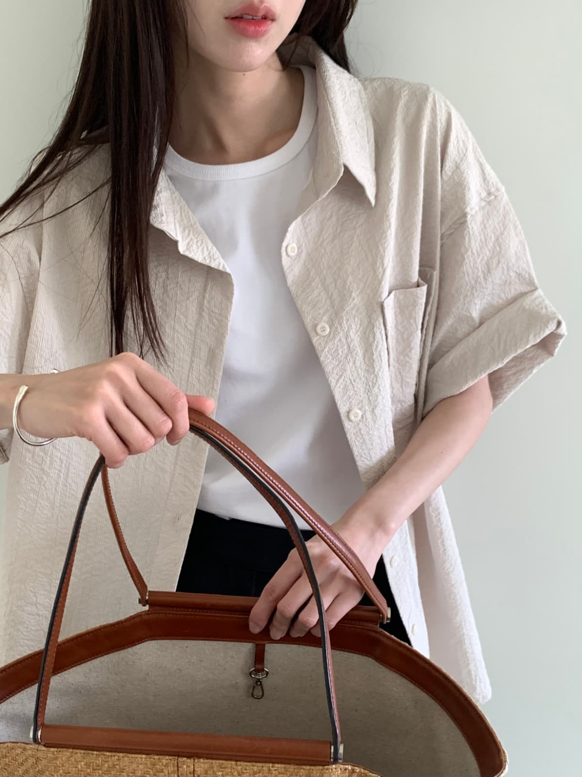 Long Air Sheer Shirt - 이미지 7