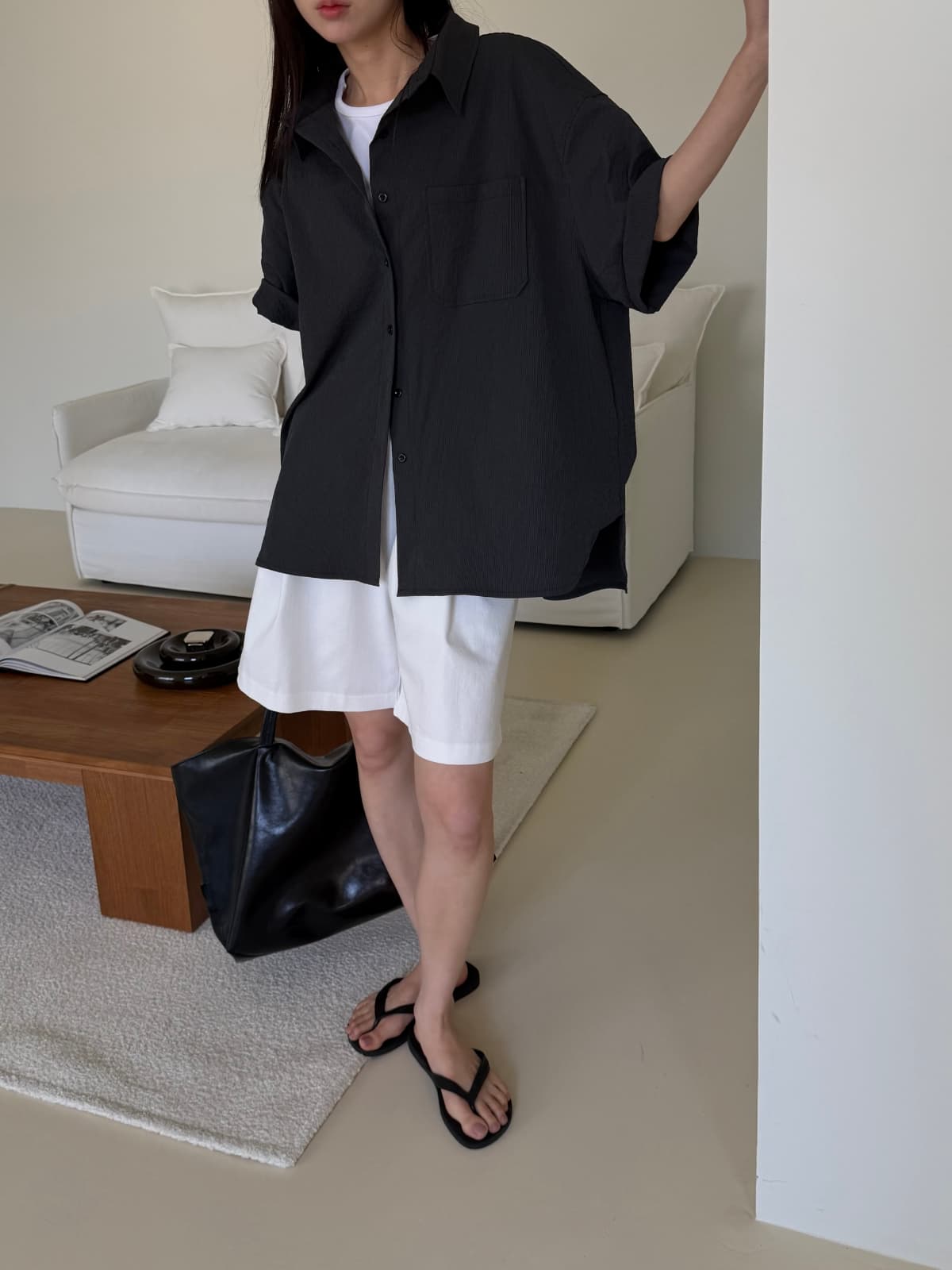 Long Air Sheer Shirt - 이미지 14