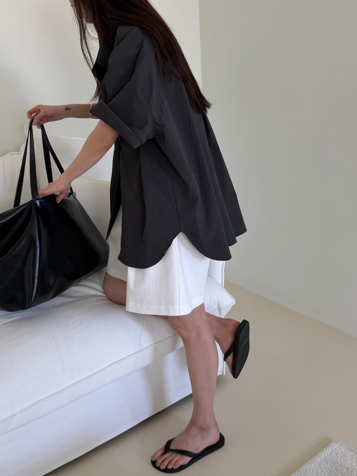Long Air Sheer Shirt - 이미지 11